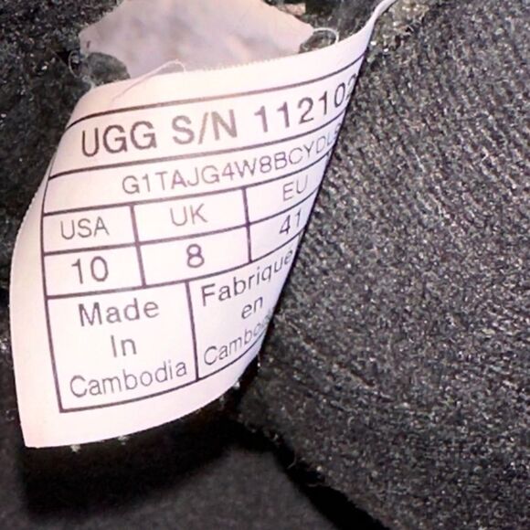 UGG Lakesider Heritage Mid Black Lace Up Boot Women’s size 10 EUC - Picture 8 of 8